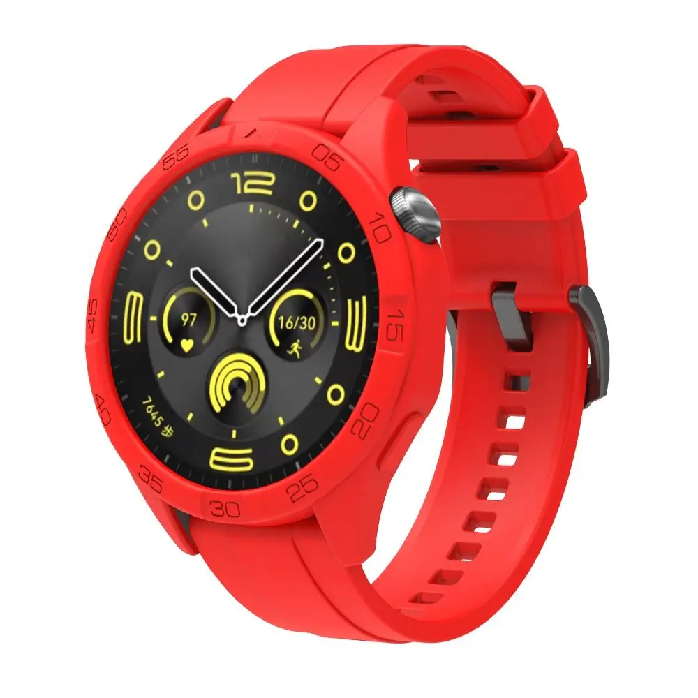 Silicone Protector Case Fall Prevention Shockproof Soft Protector Cover Scratch-resistant Colorful for HUAWEI WATCH GT 4 46 mm