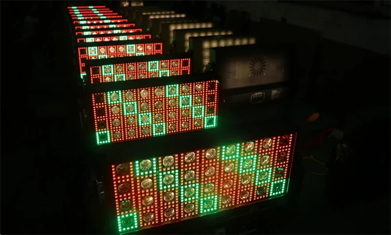 6 Stück 36 x 3 W LED-Vollfarb-RGB-Moving-Head-Briebe-Matrix-Waschstrahl-Bühnenlichter