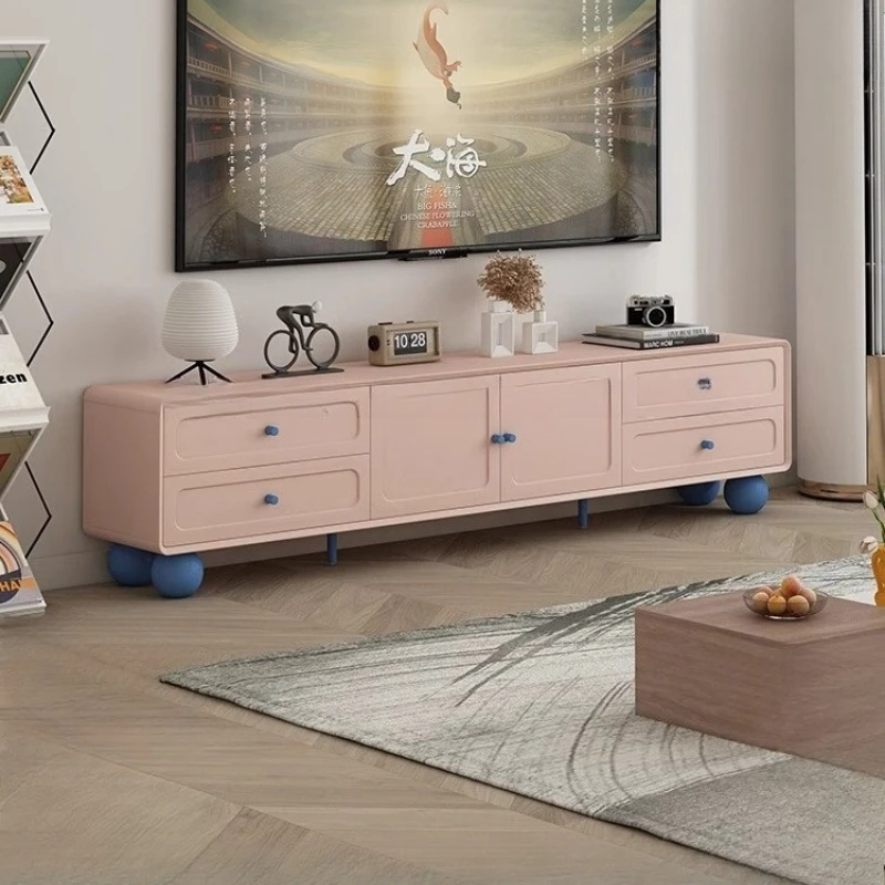 

New Cream Simple TV Cabinet Living Room 2025 Large Storage Nordic Tv Table Hotel Modern Locker Stojaki Telewizyjne Furniture