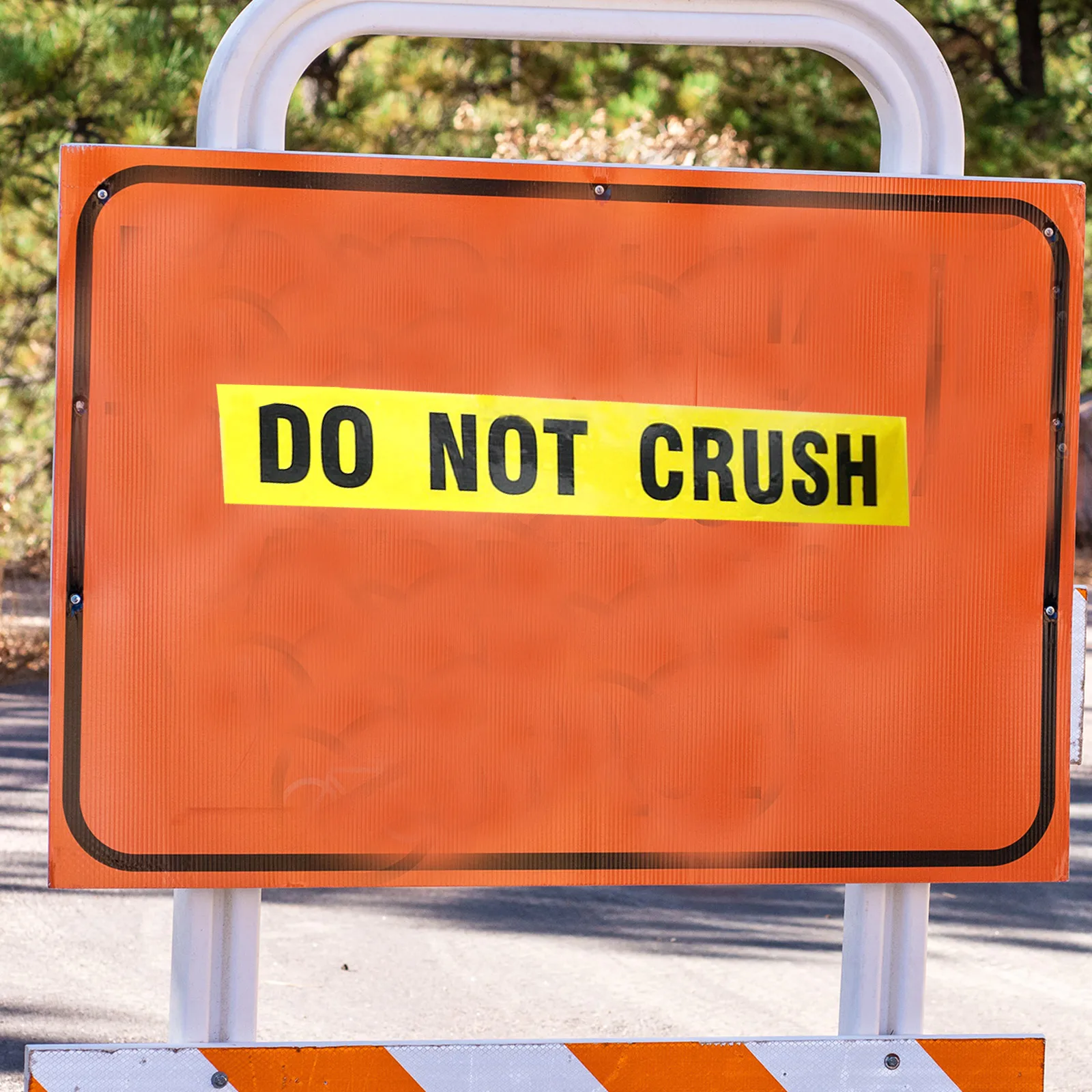 

Bright Yellow Warning Tape Do Not Crush Adhesive Sign Anti Tear Safety Label for Shipping Boxes Floor Decals Barrier Tape Roll