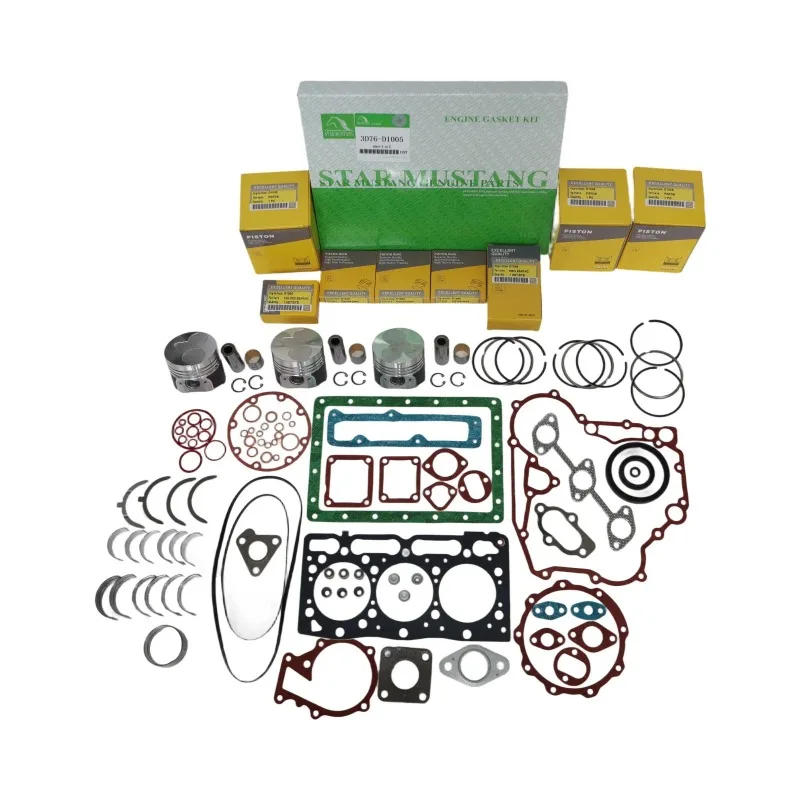 

Overhaul Rebuild Kit No Valves D1005 For Kubota Engine