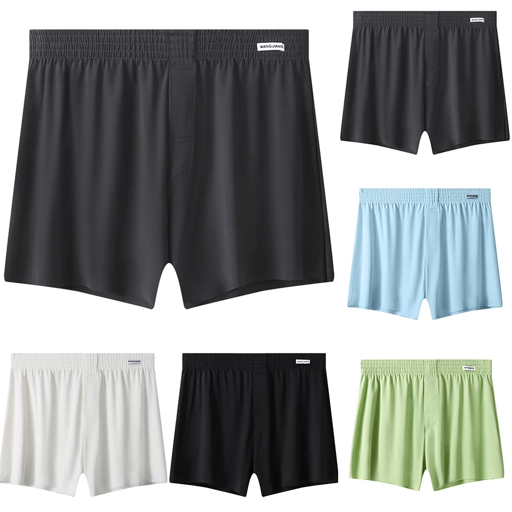 Comfortable Homewear Underwear Boxer Breathable L M White Men Boxer Shorts 24 Spandex Material 76 Polyamide Fabric
