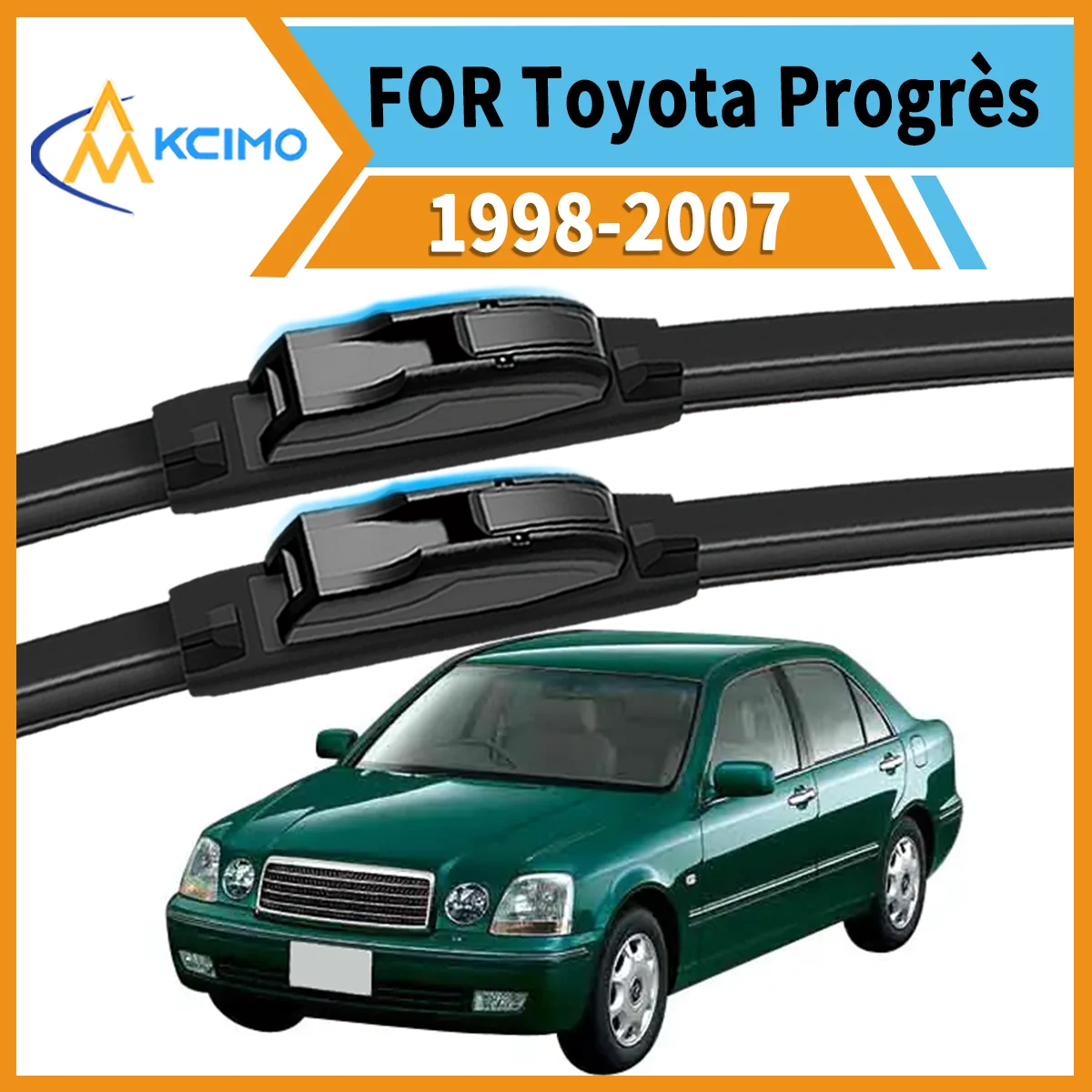 

Max Visibility Max Safety 2PCS Wiper Blades for Toyota Progrès XG10 1998-2007 All-Season Performance Easy Install Durable Rubber