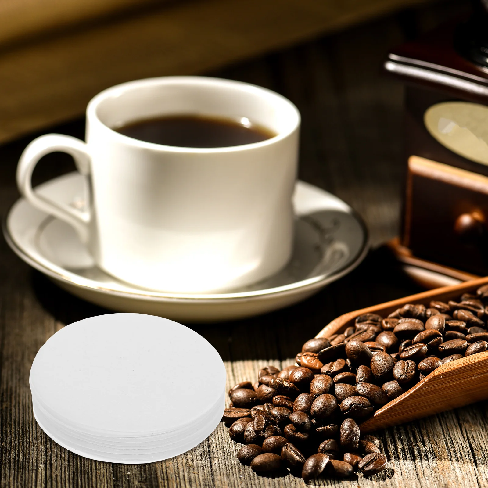

100 Pcs Coffee Filter Paper Papers Filters Pads Espresso Disposable Making Supply Machines