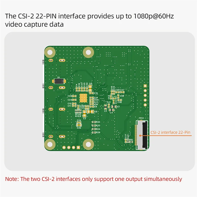 

Professional C792 -Compatible To CSI And I2C Module For Gopro DSLR 1080P@60Hz CSI Video Capture Module