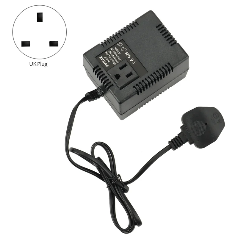 Afbeelding 5: ABMR-2X 300W Voltage Converter 220V Naar 110V Transformator Step Down Transformator Voltage Converter Travel Adapter UK plug