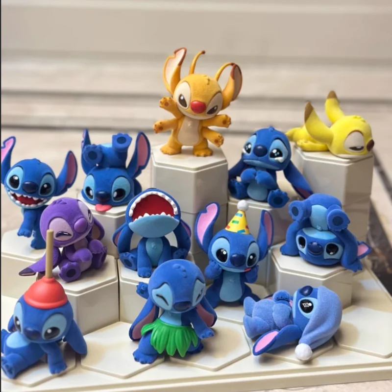 

Genuine Stitch Little Emotions Series Blind Box Trendy Toys Doll Cute Anime Figure Desktop Ornaments Mystery Box Birthday Gifts