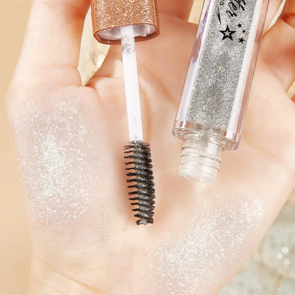 Glitter มาสคาร่า Quick DRY Long Lasting กันน้ํา Curling หนาเงาขนตา Fashional เซ็กซี่มาสคาร่าแห้งเร็วสําหรับแต่งหน้า