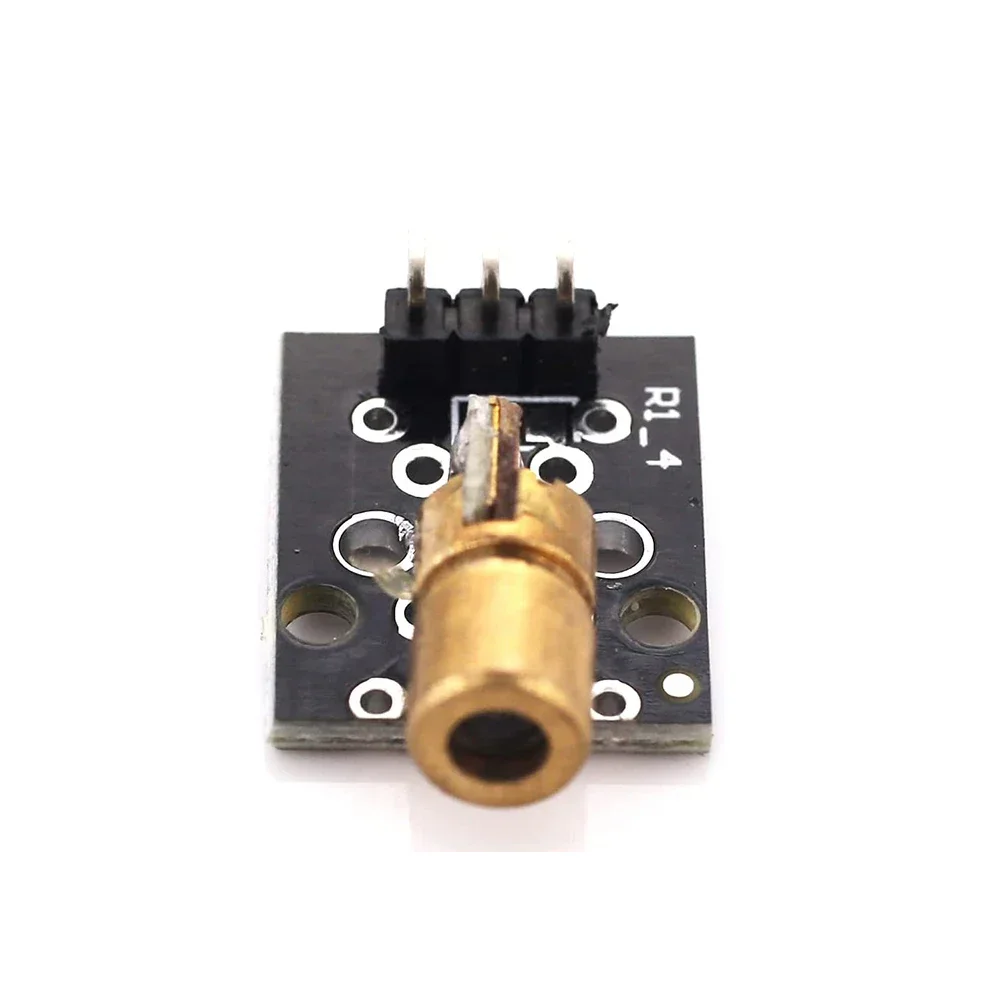 5/10pcs/lot KY-008 650nm Laser sensor Module 6mm 5V 5mW Red Laser Dot Diode Copper Head for Arduino