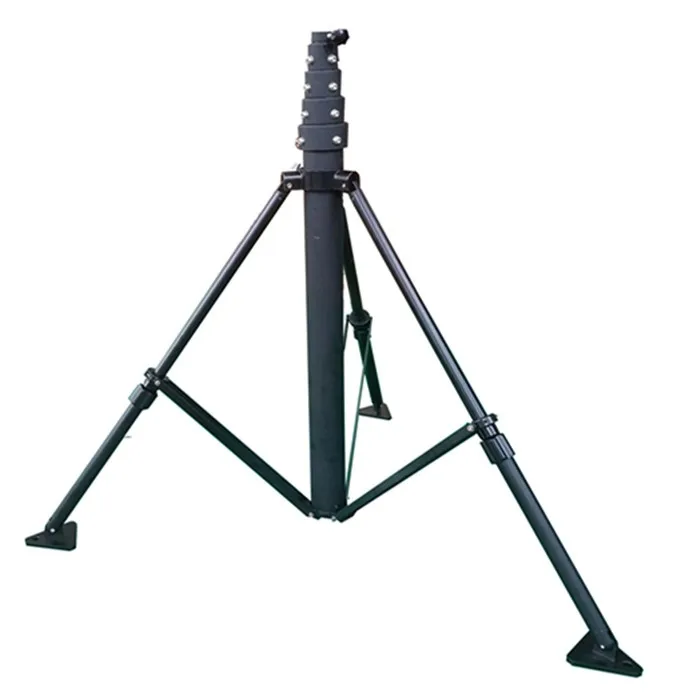 4m OEM Self-locking Mobile Pneumatic Telescopic Masts Aluminum Alloy Construction High Wind Load Resistance (25-35m/s) for