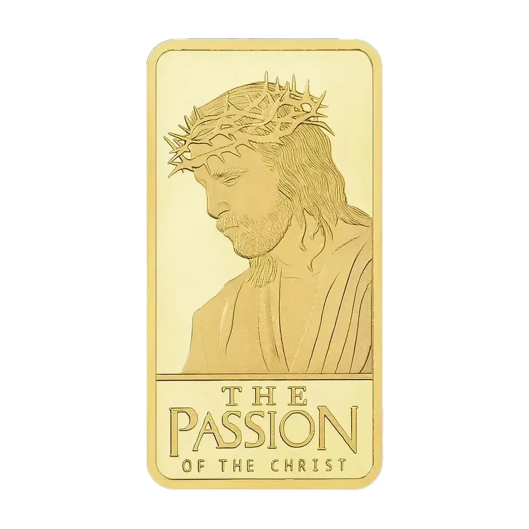 Gold Plated Bar The Jesus Discovery Cross Collectibles Coin The Passion of The Christ Souvenir Coins Christian Gifts