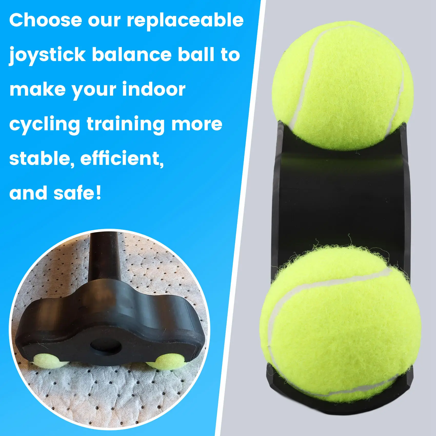 

ABHT-4 Pack Indoor Cycling Snap Rocker Feet Adapters,For Smart Bike Resistance Trainer Home Workout Equipment