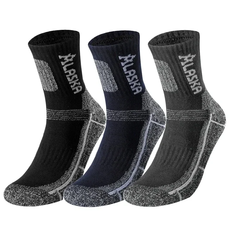 3 paare/satz Winter profession elle Herren Sports ocke im Freien warm halten Radfahren Laufen Wandern Skifahren Thermal Spring Herren Crew Socken