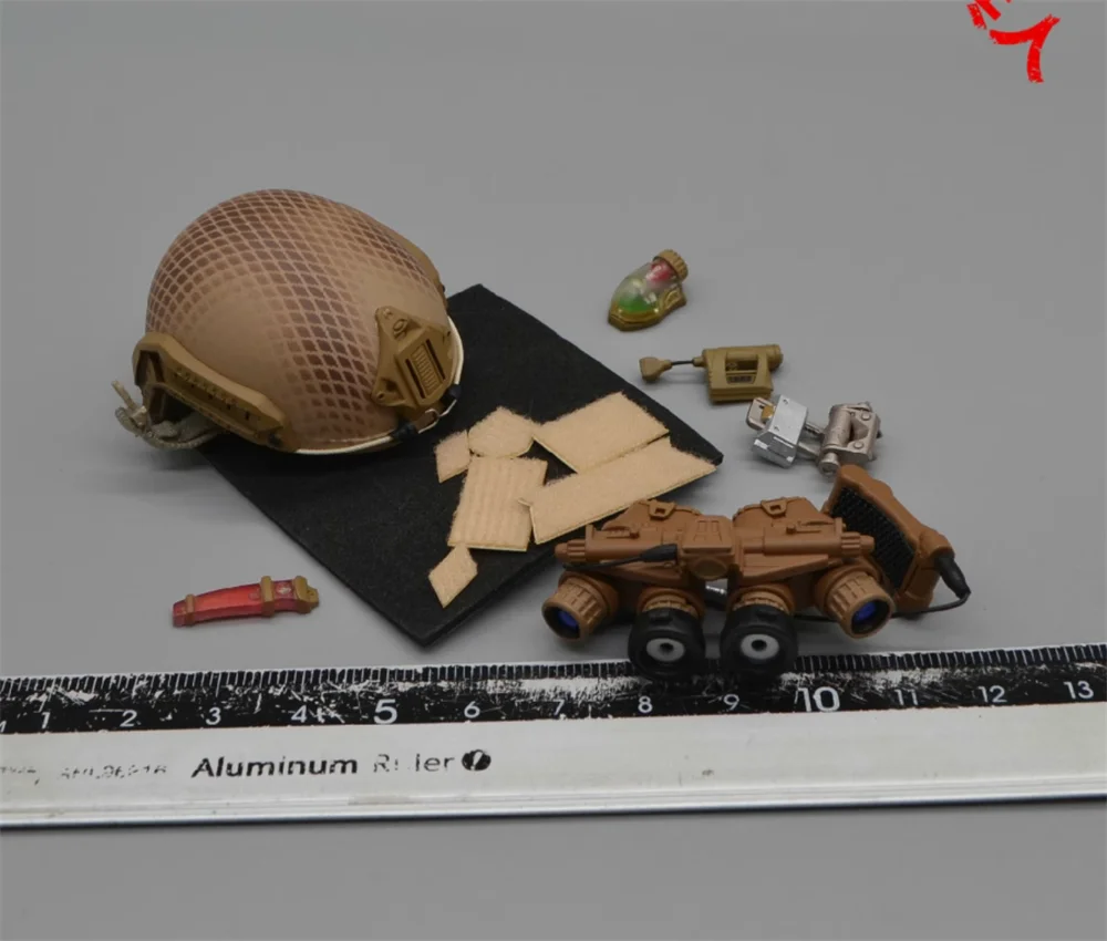 1/6 Easy&Simple ES 26062SS ES 26022 Tactical Soldier Helmet Night Vision Medals Phone Communicate DIY