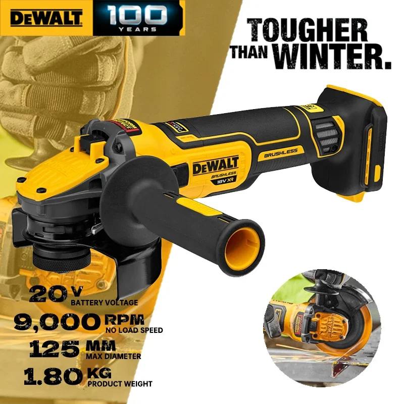 

DEWALT Angle Grinder DCG409 20V Cordless Brushless Power Tool Cutting Machine 125mm Rechargeable Portable Polisher DCG409B