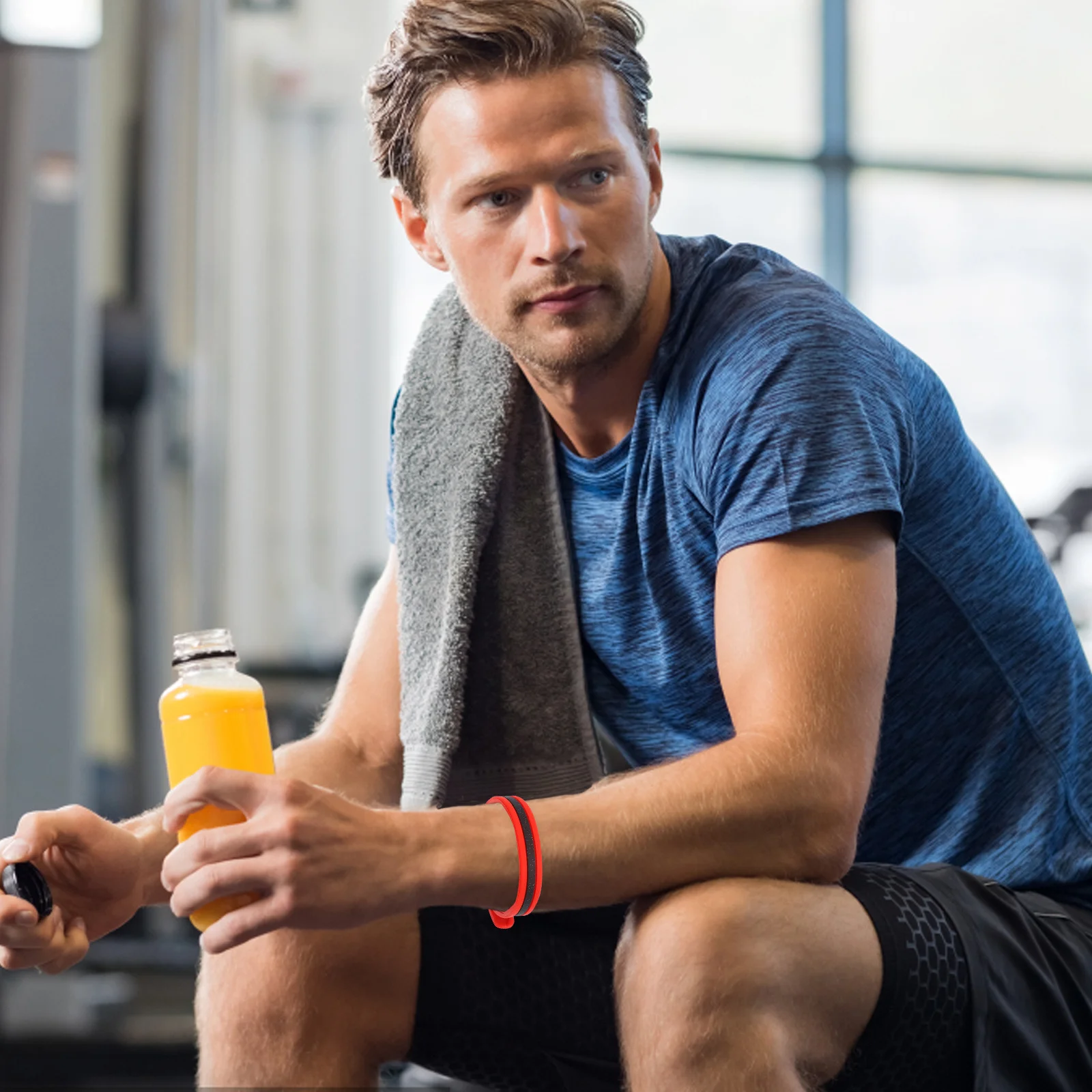 

3 Pcs Anti Static Sports Bracelet Wristband Silicone Exercise for Men Electricity Anti-static Strap Wristbands