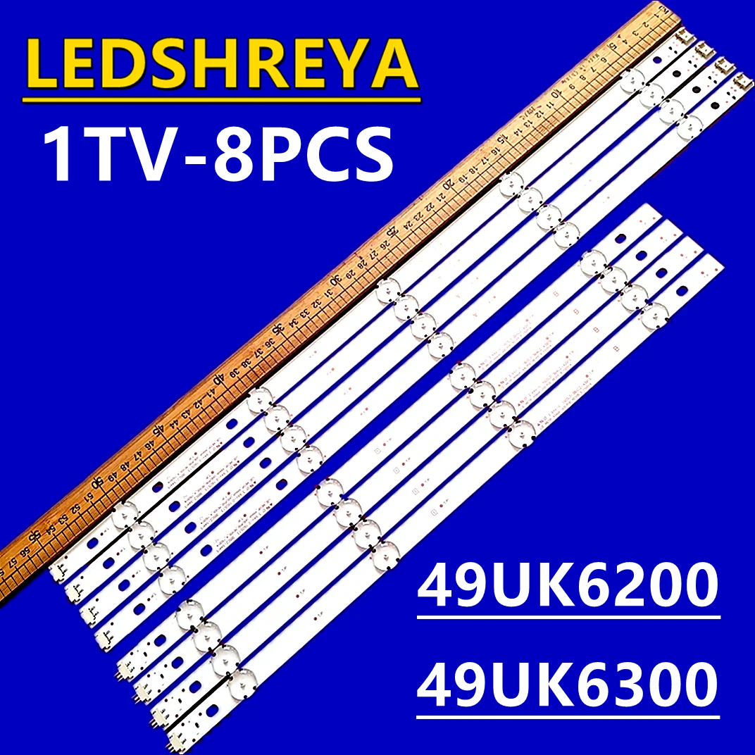 

8kits = 64pcs for 49UK6200 49UK6300 49LK5700PSC 49UJ630V 49UJ6300 49Lj5500 49LJ5550 NC490DUE-AAFX1-41CA NC490DUE-ABFX3