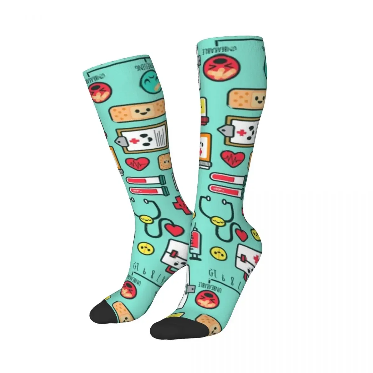 Nurse Mode Socks Harajuku High Quality Stockings All Season Long Socks Accessories for Unisex Christmas Gifts