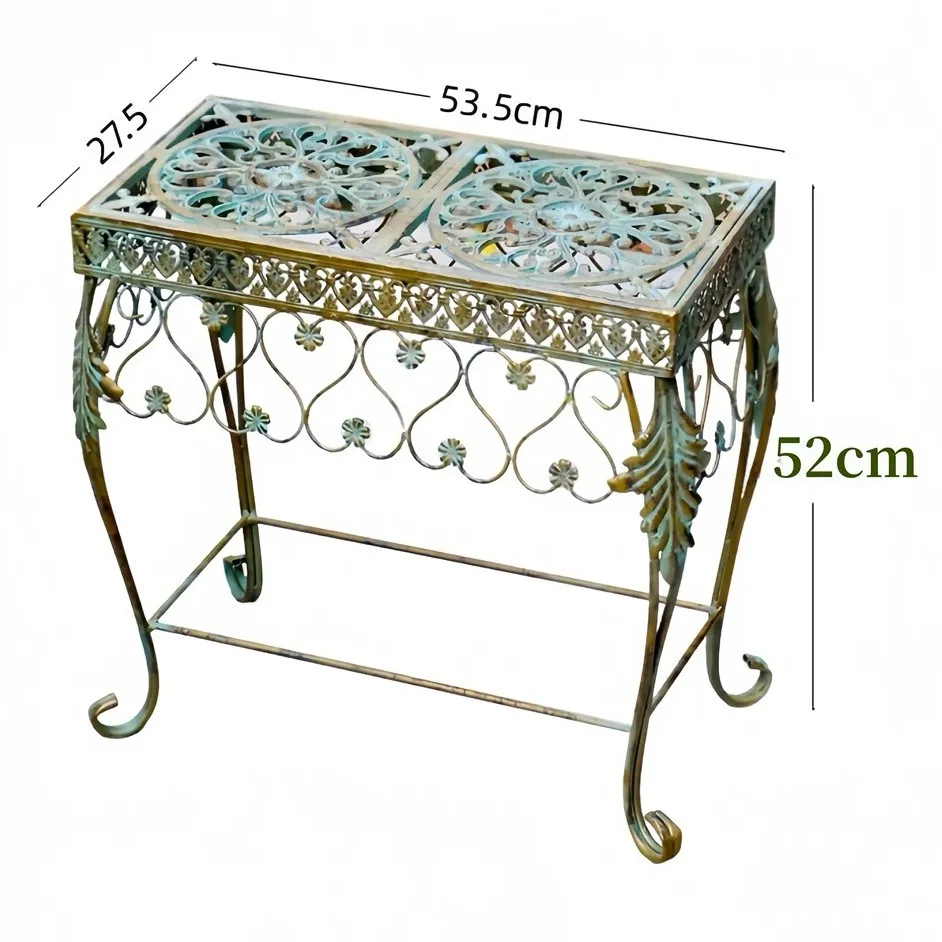 Heavy Duty Wrought Iron Love Garden Pot Stand Vintage