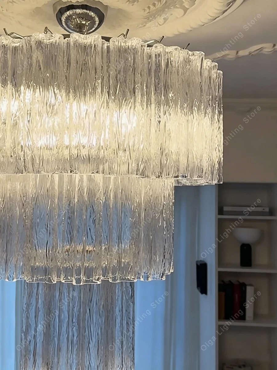 

Luxury Silver Gold Glass Lampshades Chandelier Lights for Living Room Bedroom, Home Decor Vintage Light Fixture Lighitng Round