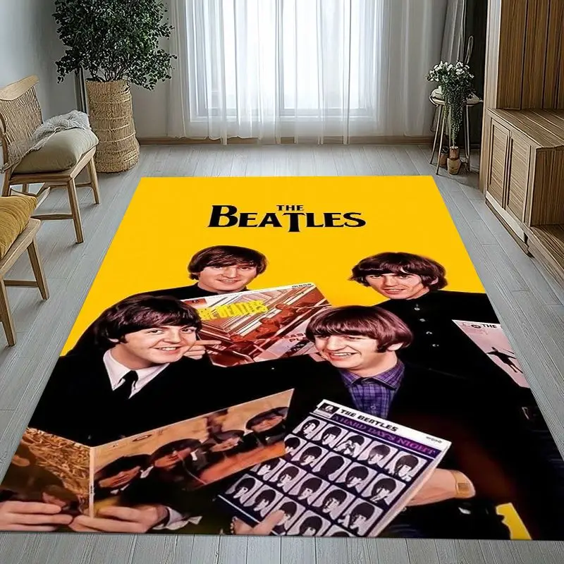 Fab Four The B-Beatles Abbey Road Rock Band Soft Non-Slip Large Area Rug for Living Room,Bedroom Carpet Mat for Sofa,Home Decor
