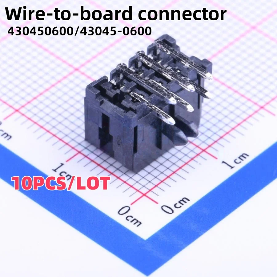 

10PCS/LOT 430450600/43045-0600 2X3PIN 6PIN P=3mm Wire-to-board connector