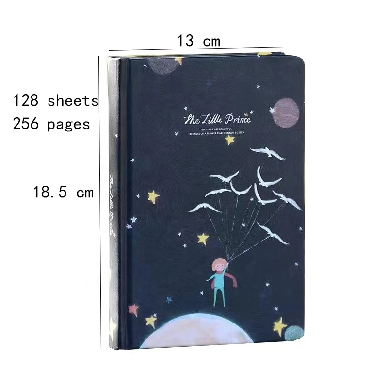 Color Page Illustration Cute Notebook Little Prince Series Beautiful Diary Student Hardcover Notepad