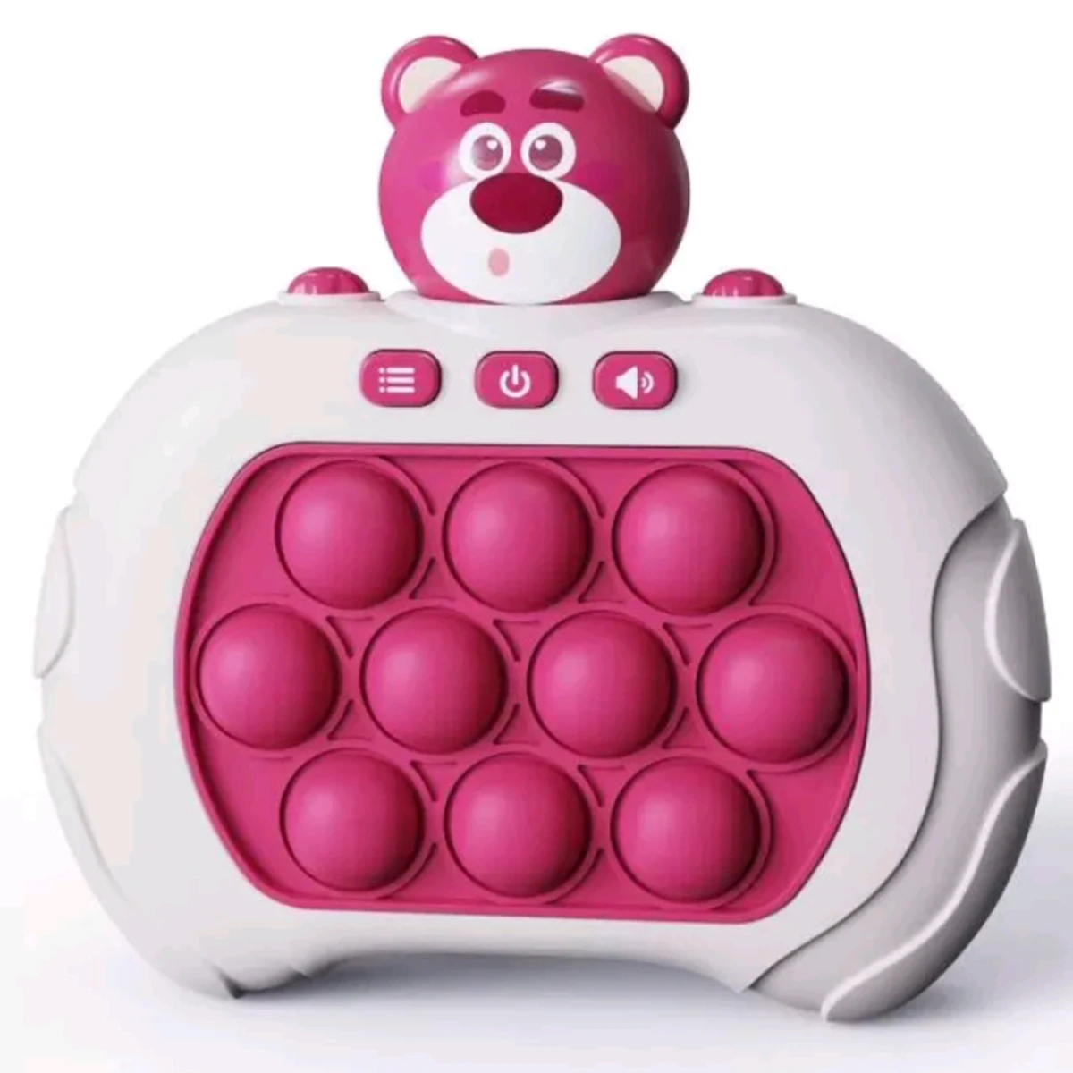 New Strawberry Bear Pop Quick Push Game Cartoon Cute BubblesGame Machine Cartoon Pop it Game