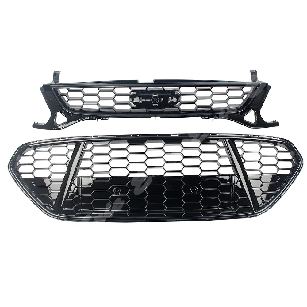 Front HoneycombGrilles Vent Grille For Ford Fusion Mondeo 2011 2012 2013 2014