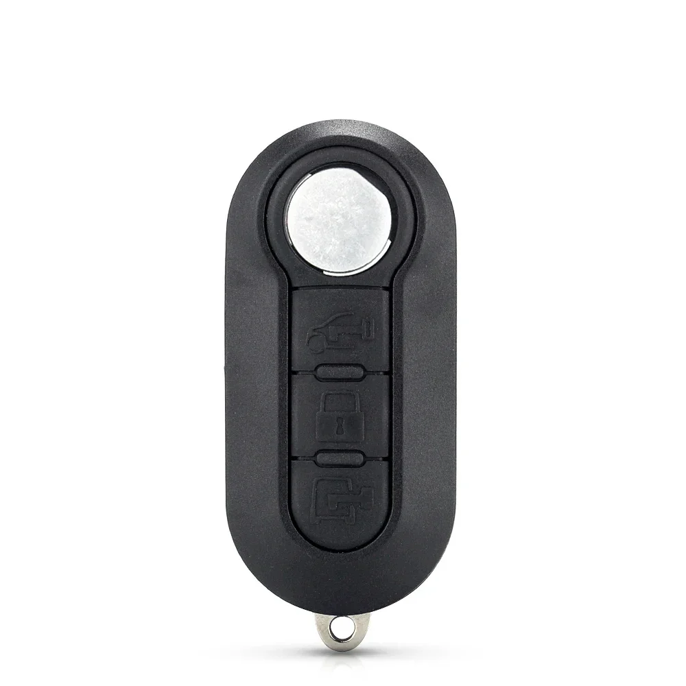 KEYYOU 3-Tasten-modifizierter Funkschlüssel für Fiat 500 Panda Punto Bravo Stilo Ducato Citroen Jumper Peugeot Boxer SIP22 Klappschlüssel