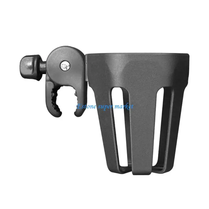 

090B Spill Proof Drink Holder Stand 360 Rotatable Design for Mobility Devices Black
