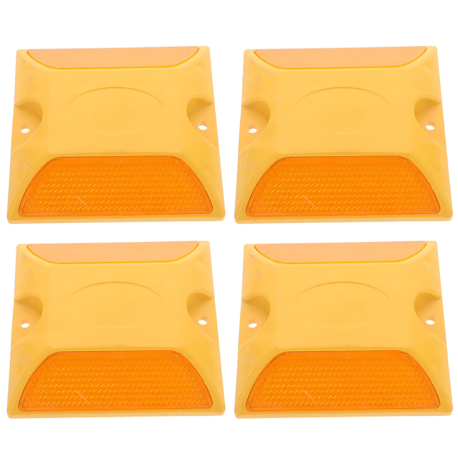 4 قطعة ترصيع الطريق العاكسة المزدوج علامات الرصيف المتينة للطرق السريعة الأرصفة الممرات علامات المرور السلامة على الطرق #6