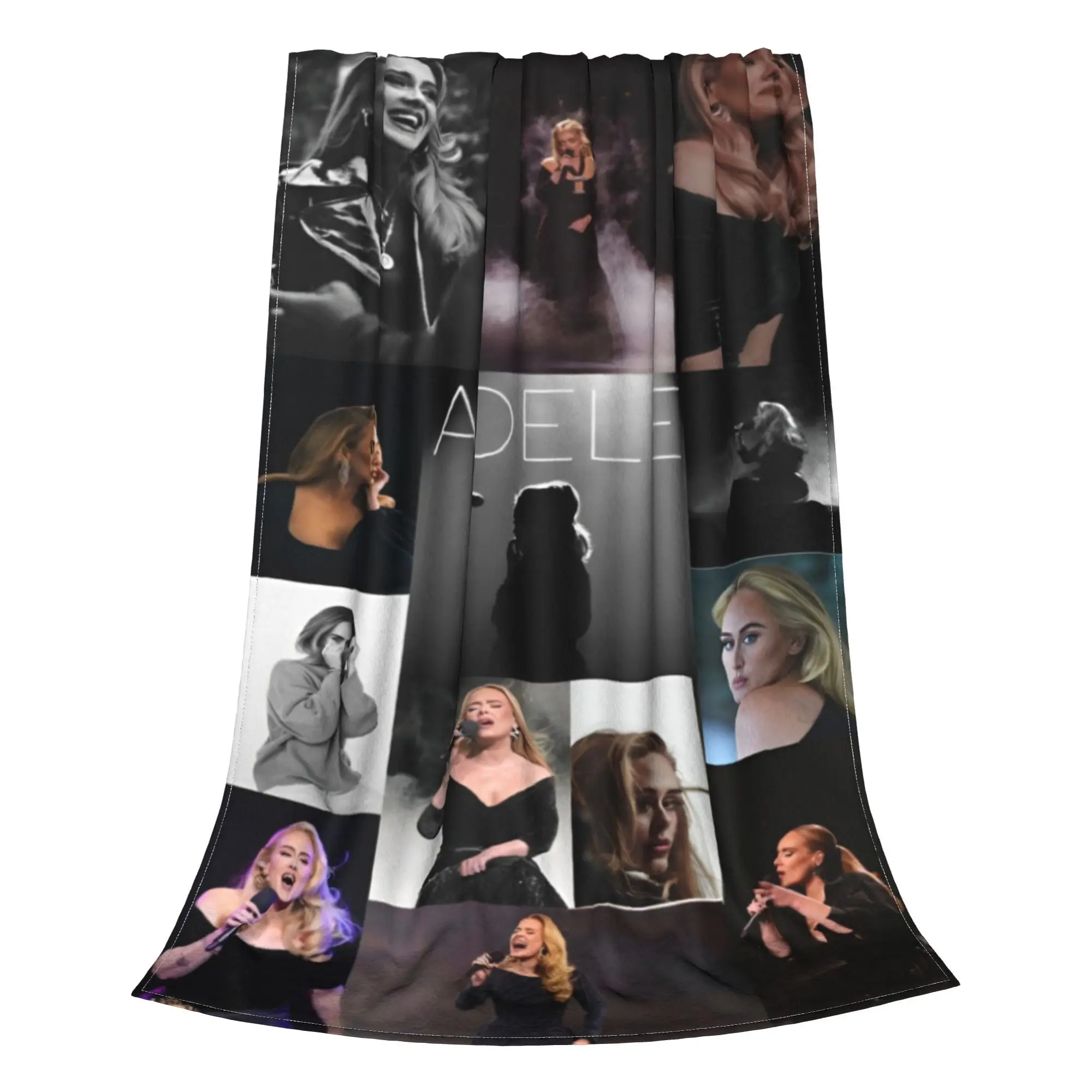 Adele Singer Music Blanket Fleece  Comfortable Lightweight Thin Throw Blankets for Bedding Bedspread