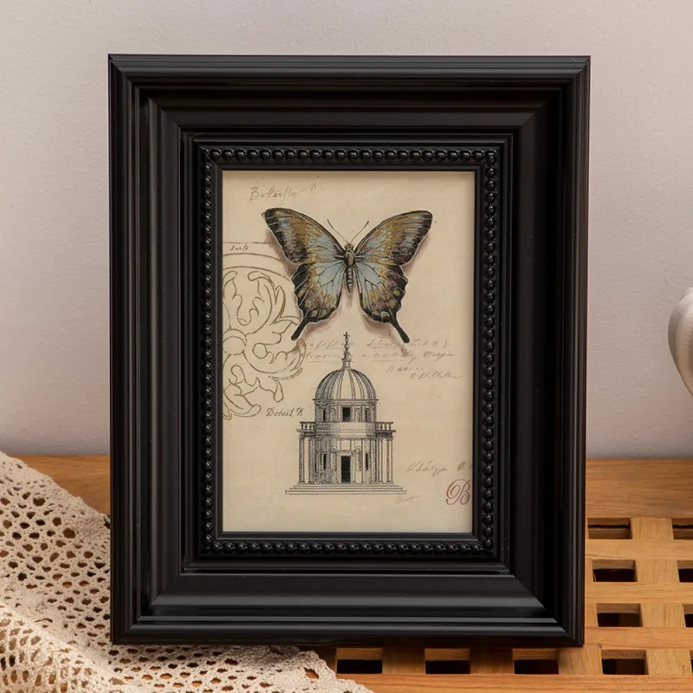 Creative 6 Inch Resin Black Rustic Picture Frame