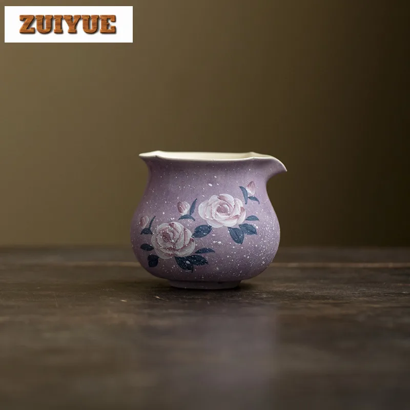 

150 мл ручная роспись кувшин для чая с розой Моне, разделитель ча-хай, диспенсер для ча-хай, чашка для справедливости, кухоль для сбора чая, аксессуары, подарок