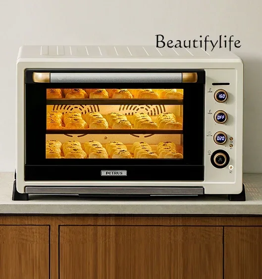 

Large-capacity commercial electric oven, two-in-one flat-air stove for household baking