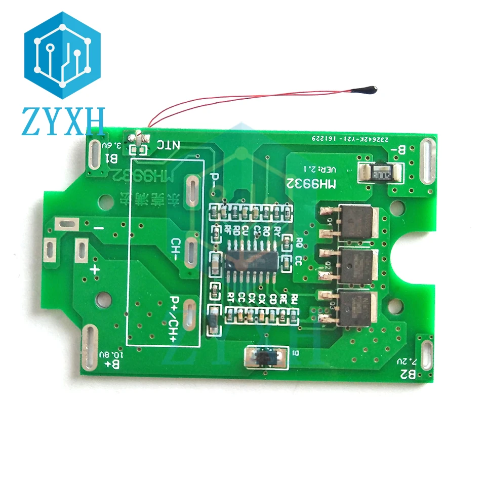 BMS 3S 22A 10.8V 12.6V Li-ion 18650 akumulatory Charge Board temperatura NTC ochrona dla elektrycznych śrubokrętów narzędzia