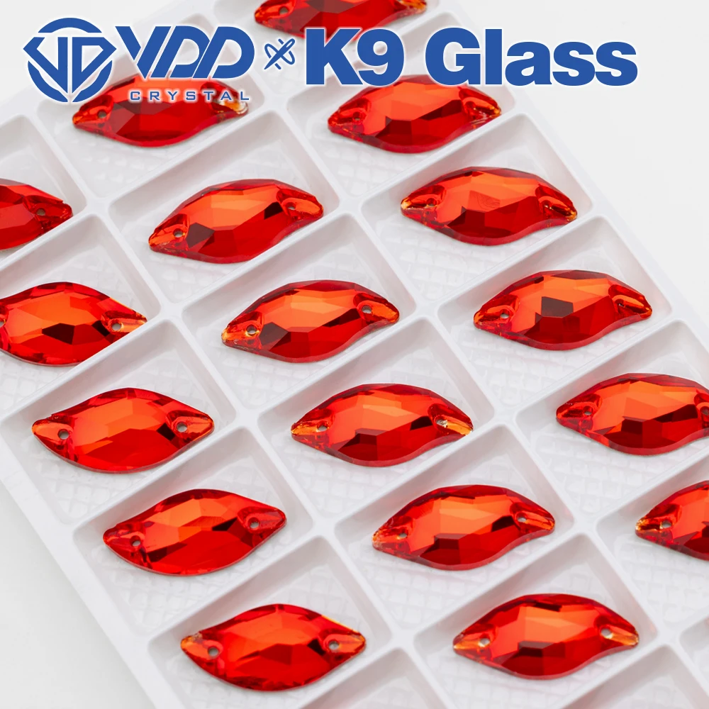 VDD Großhandel Blattförmige Hochwertige K9-Glas-Applikationssteine, Kristall-Flachboden-Nähsteine für Kleidung, DIY, Kleider, Hochzeitskleider – Detail 15