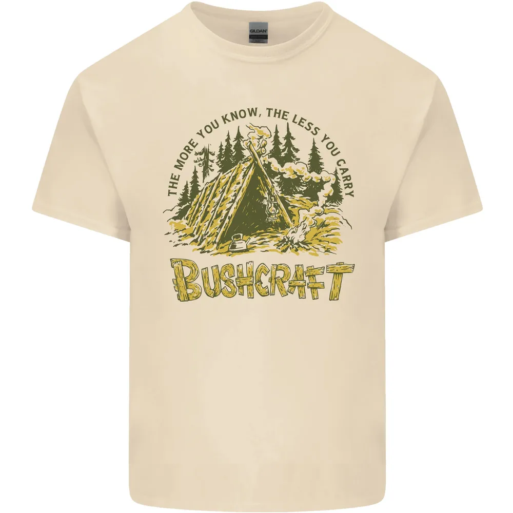 Bushcraft Funny Outdoor Pursuits Scouts Camping Mens T-shirt High Quality 100%Cotton Short Sleeve