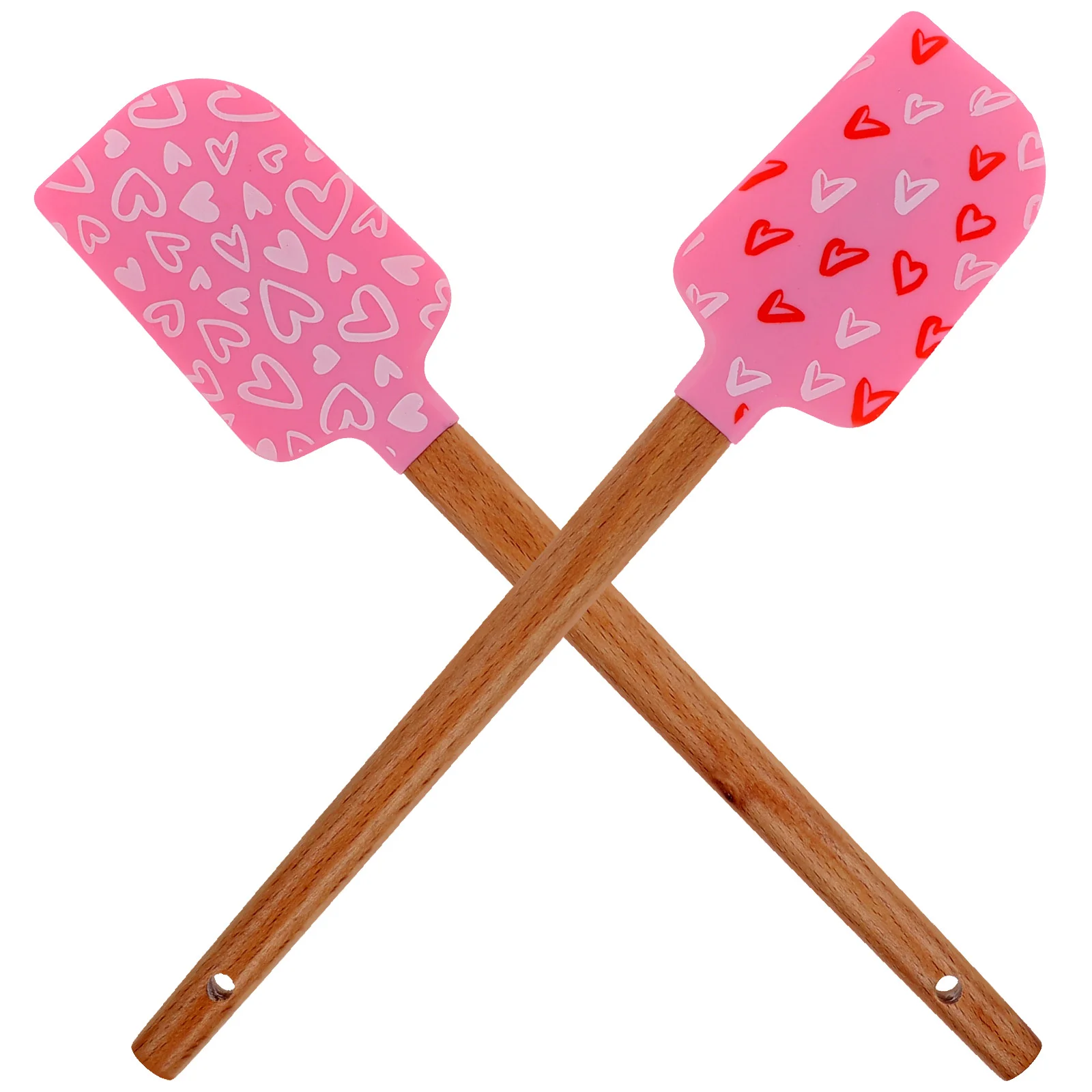 

2 Pcs Cream Spatula Kitchen Pastry Tools Silicone Scraper Small Wedding Indoor Barbecue Silica Supply