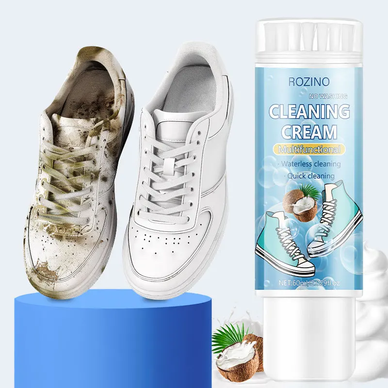 

New 60ml White Shoe Cleaner No-wash Dry Cleaning Foam Decontamination for Athletic Shoes, Canvas Shoes, And Smooth PU Leather
