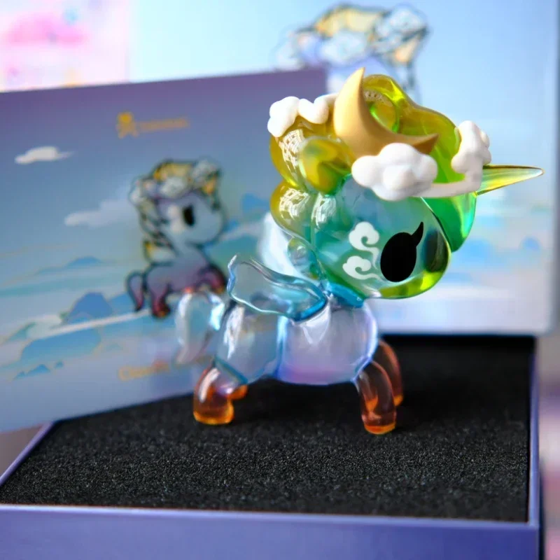

Tokidoki Sky Girl Unicorno пятидюймовая фигурка радужного цвета с кристаллами ручной работы модная кукла дизайнерские украшения милые игрушки подарки