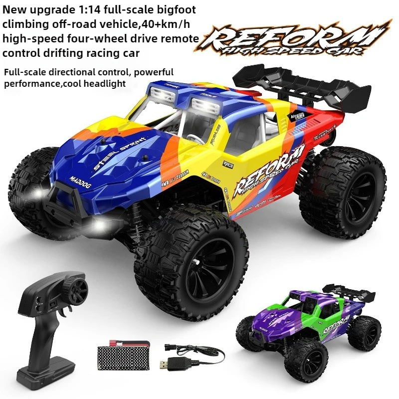 

Toy Car Funny Gift-40km/h High-speed 4WD Rc Drift Car,1:14 Full-scale Climbing Off-road Rc Cars,Remote Control Car,Toys For Boys