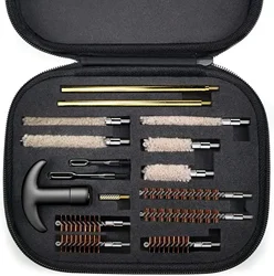 16 pz/set Kit di pulizia per pistola tattica pistola universale pistola asta in ottone per Kit di pulizia canna calibro. 22/9mm/.40/357