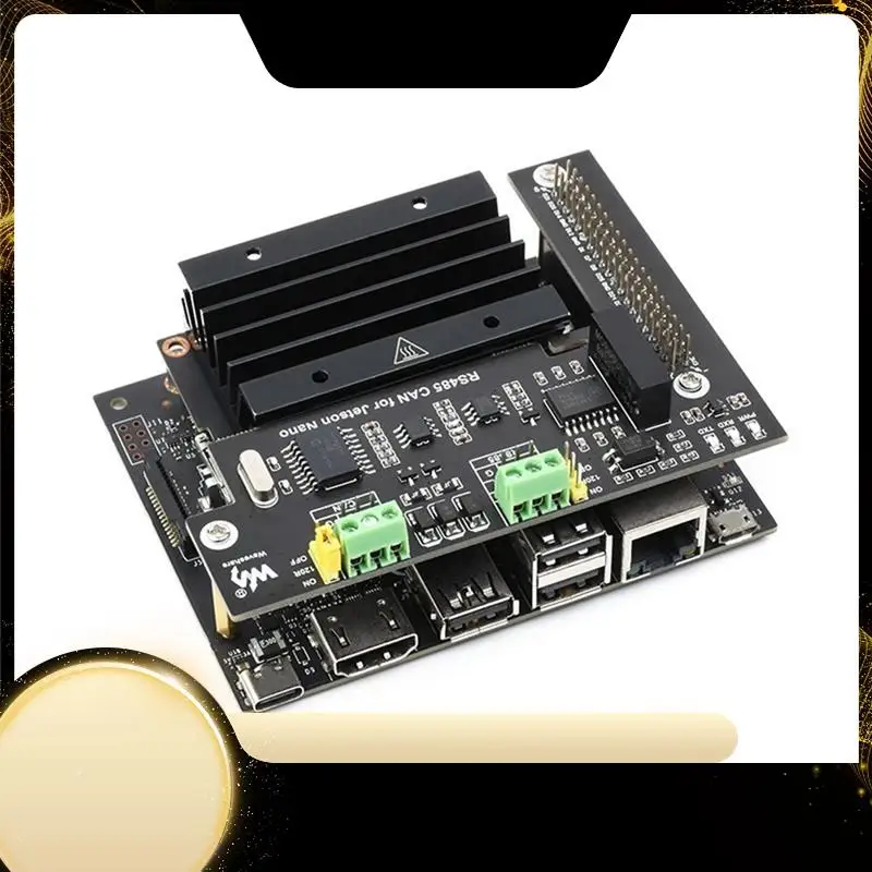 Waveshare RS485 CAN Expansion Board For Jetson Nano Digital Isolated UART Communication Multiple Protection Circuits