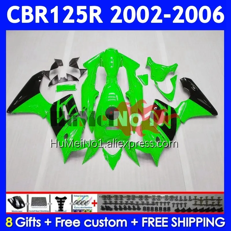 +Tank For HONDA CBR125R CBR-125R 02 03 2004 2005 2006 Black green 12No.103 CBR125 CBR 125CC 125 125R 2002 2003 04 05 06 Fairing