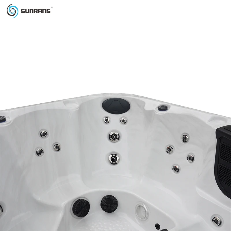 Sunrans New Arrival Wholesale Price 6 Persons Outdoor Acrylic Hottub Whirlpool Massage Bathtub Balboa Spa Hot Tub