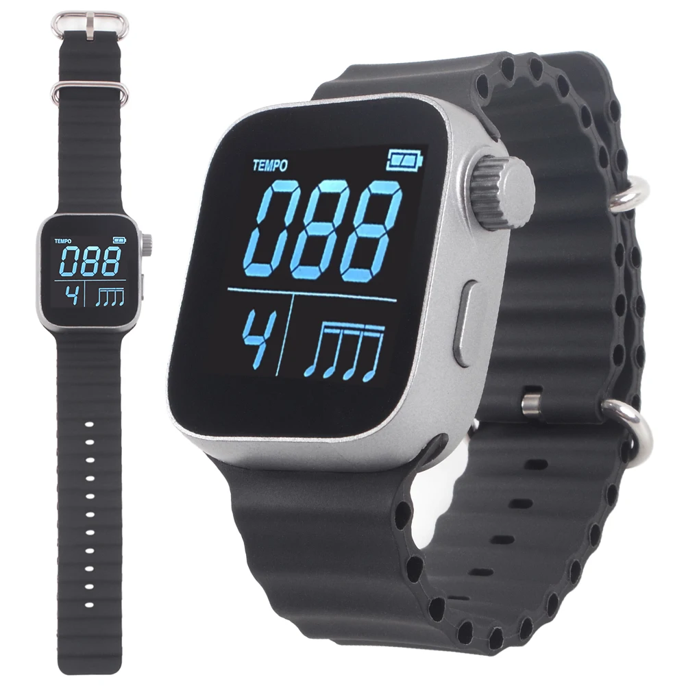 

Wearable Metronome Vibrating Metronome Multi-Function Music Instruments Metronome Adjustable Strap for All Instruments