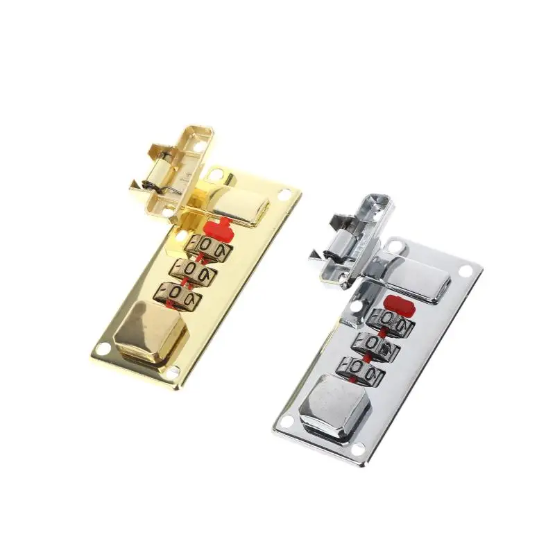 Hardware Password Combination Lock 3 Digit for Wooden Jewelry Box Secure Fixed Latch Suitcase Drawer Organizer