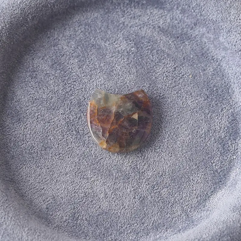 

Необычная подвеска из радужного флюорита: красочный компонент из натурального камня для дизайна ювелирных изделий Artisan 22x21x4 мм-3,9 г